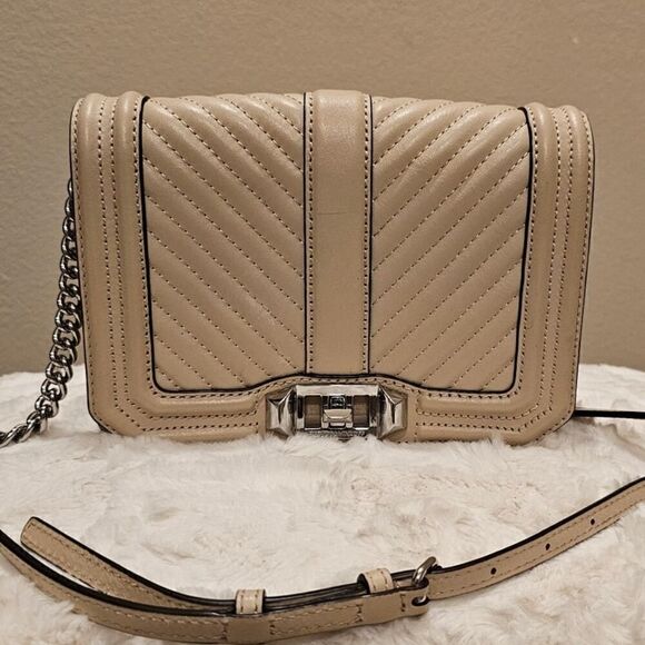 Rebecca Minkoff Nude Chain Crossbody - Picture 1 of 9